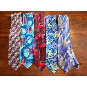 5 JERRY GARCIA / GRATEFUL DEAD - MENS TIES  58 Inch Colorful